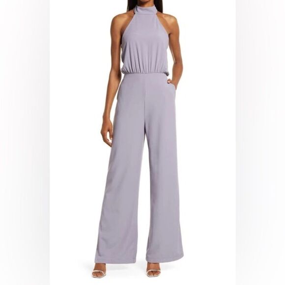 Lulus Moment for Life Lavender Halter Jumpsuit - Picture 3 of 11